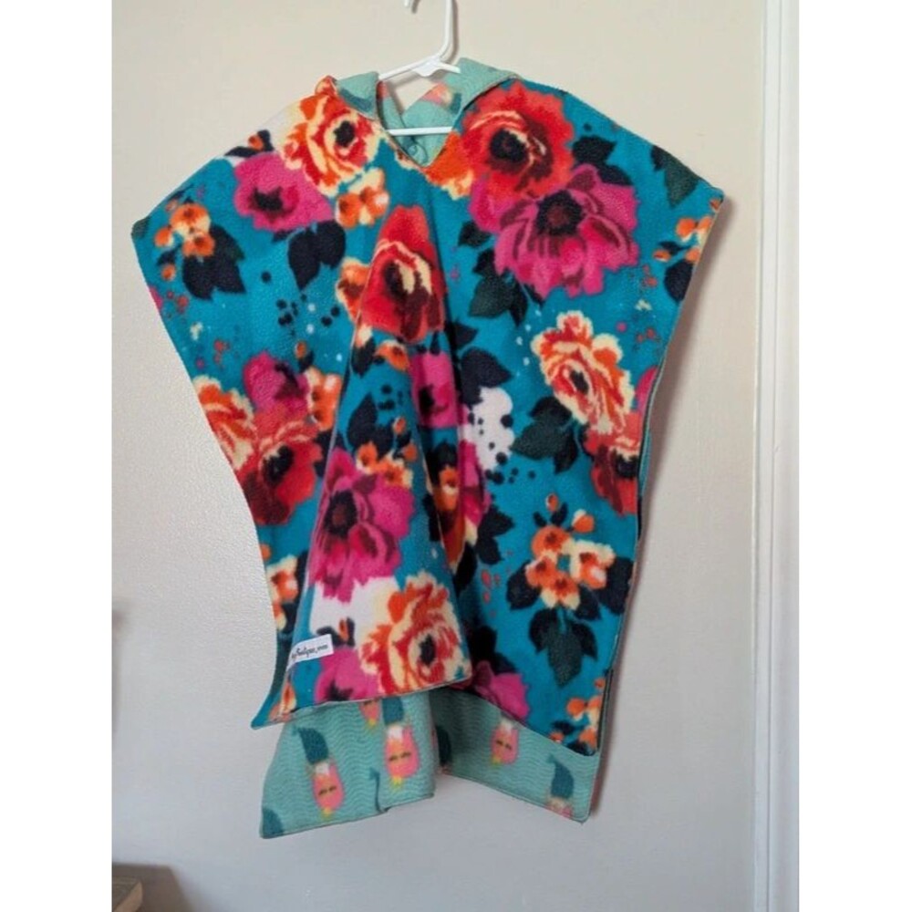 BirdyBoutique One Size • Reversible Girls Car Poncho